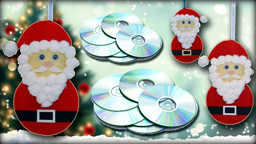 Hanging CD ornaments