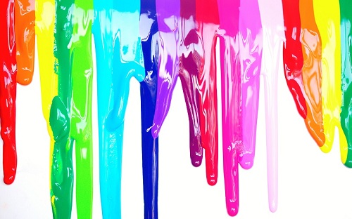 Melted crayons